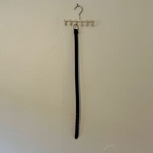 Vintage Black Coach Belt, Size Small